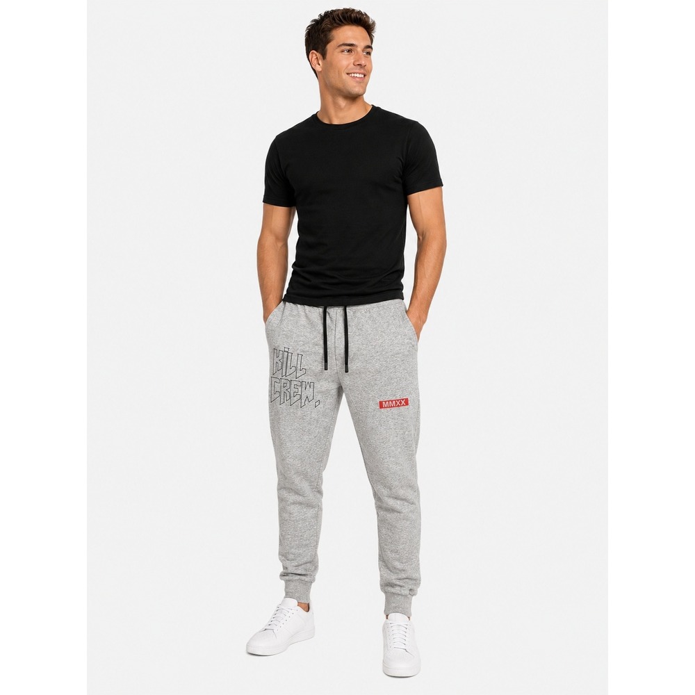 NWOT Kill Crew Joggers v1 Heather Grey Mens M MMXX Graphic Sweat Pants New